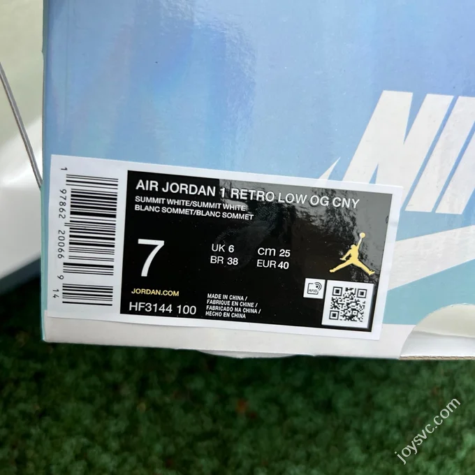Pure Original AJ1 Low White Grey Snake Year Limited HF3144-100