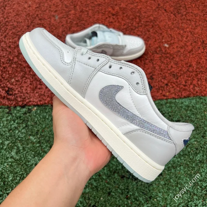 Pure Original AJ1 Low White Grey Snake Year Limited HF3144-100