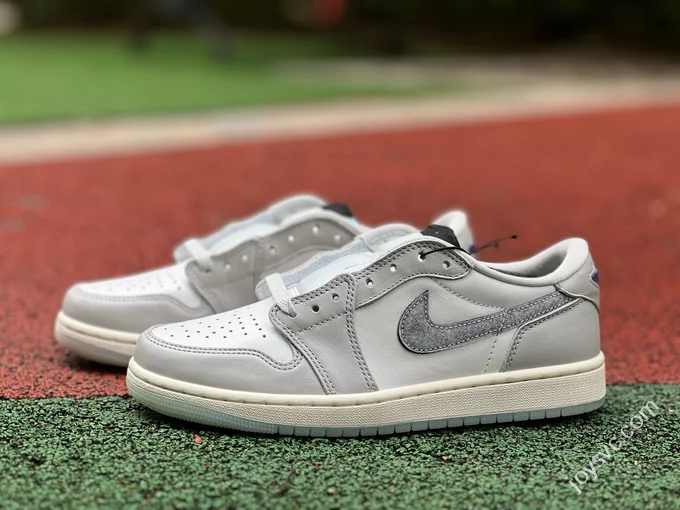Pure Original AJ1 Low White Grey Snake Year Limited HF3144-100