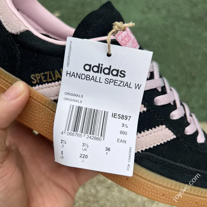 Adidas Handball Spezial Black Pink Classic Low Top Sneakers IE5897