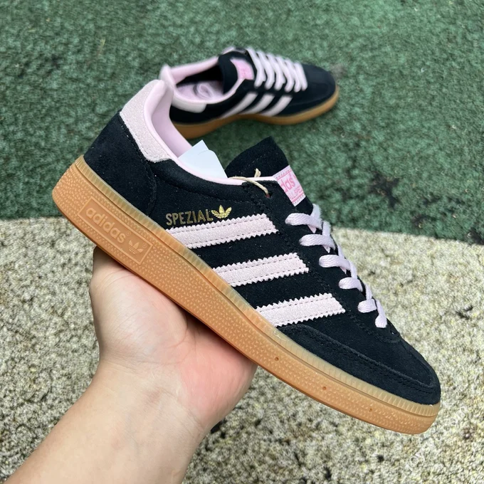 Adidas Handball Spezial Black Pink Classic Low Top Sneakers IE5897
