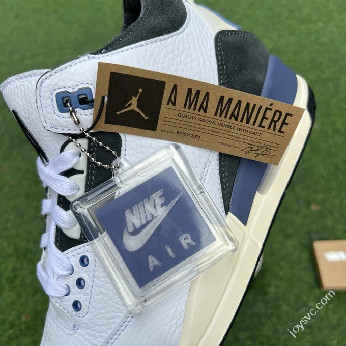 T1 Pure Original AJ3 A Ma Maniére White Grey Blue OG HV8571-100