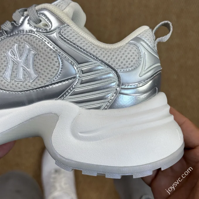 MLB Chunky Jogger Dad Shoes Standard Silver/Beige 3ASHW045N (GP001)