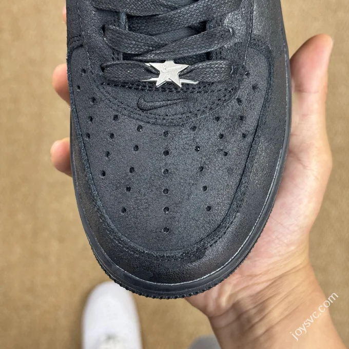 3A Pure Original Air Force 1 AF1 Black Silver Sneakers HF2885-001