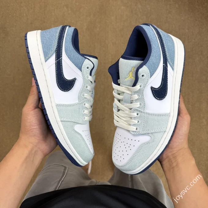 DT Pure Original AJ1 Low Denim White Blue IH0648-141