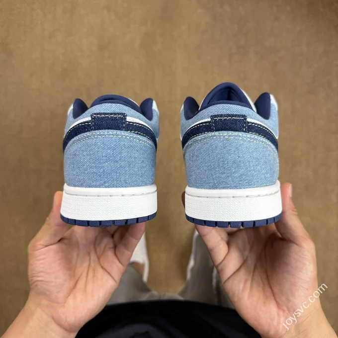 DT Pure Original AJ1 Low Denim White Blue IH0648-141