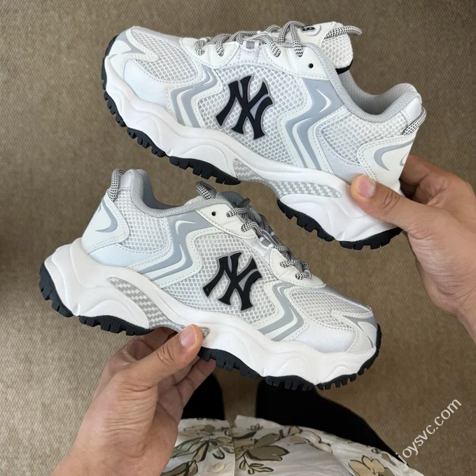 MLB Winner Chunky Cyber Dad Shoes Standard White/Silver 3ASHW075N (GP015)