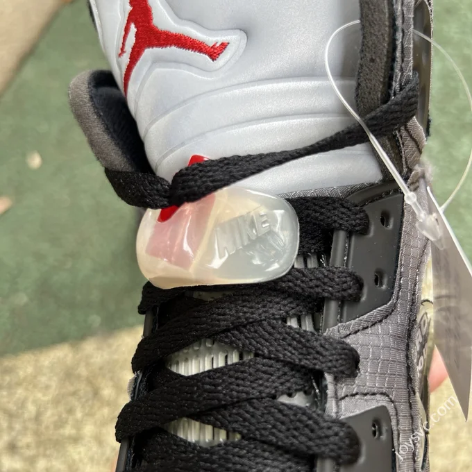 Pure Original OFF-White X Air Jordan 5 Black Translucent CT8480-001