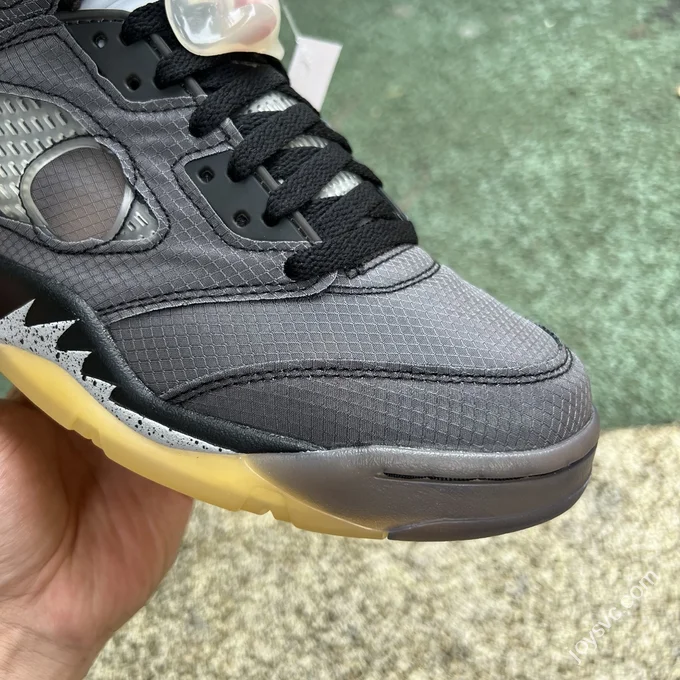 Pure Original OFF-White X Air Jordan 5 Black Translucent CT8480-001