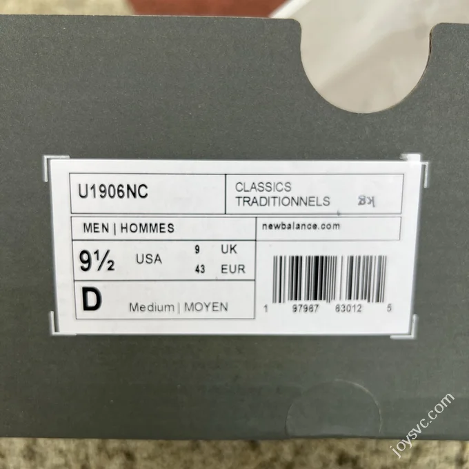NB1906NC White Black Grey Sneakers