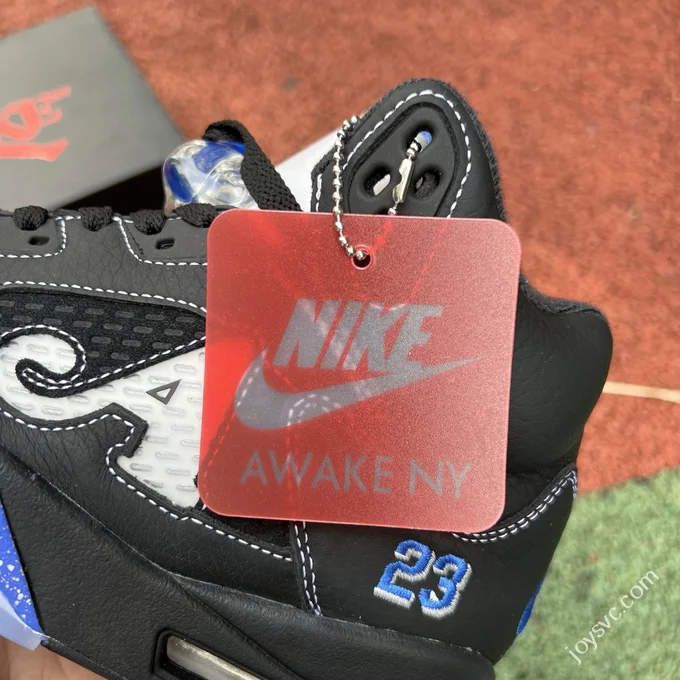 Awake NY x Air Jordan 5 Black Blue Collaboration DW4982-004