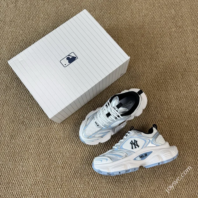 MLB Winner Chunky Cyber Dad Shoes White Blue 3ASHWD15N (GP034)