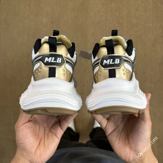 MLB Winner Chunky Cyber Dad Shoes White Silver Gold 3ASHWD15N (GP019)