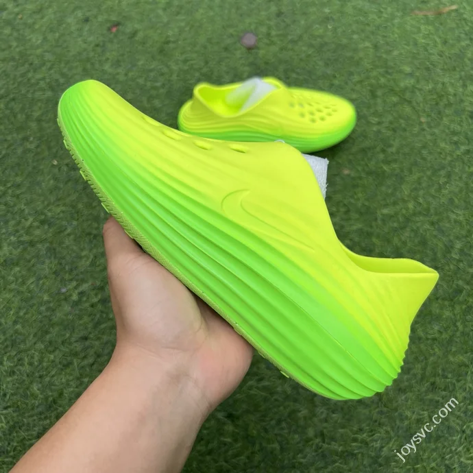LW Pure Original Nike ReactX Rejuven8 Neon Green Clogs HV5060-3