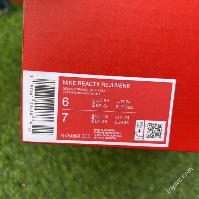 LW Pure Original Nike ReactX Rejuven8 Neon Green Clogs HV5060-3