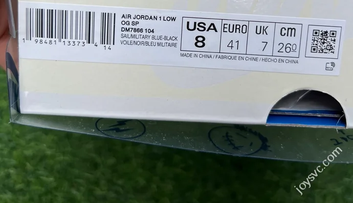 T1 Pure Original AJ1 Travis Scott x Fragment Design Low Top White Blue DM7866-104
