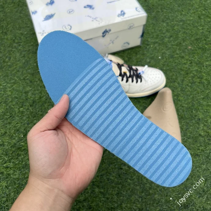 T1 Pure Original AJ1 Travis Scott x Fragment Design Low Top White Blue DM7866-104