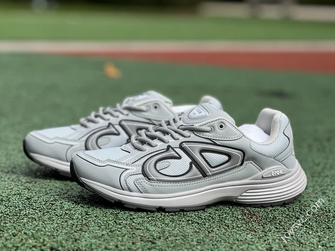 Dior B30 Grey Mesh Low Top Sports Casual Shoes