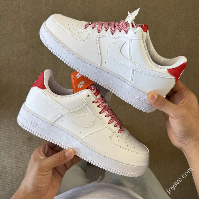 3A Pure Original Air Force 1 AF1 White Red Sneakers IB7167-103