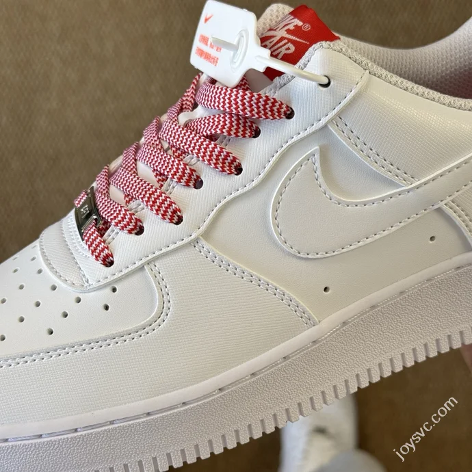 3A Pure Original Air Force 1 AF1 White Red Sneakers IB7167-103