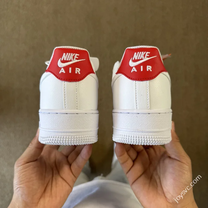 3A Pure Original Air Force 1 AF1 White Red Sneakers IB7167-103