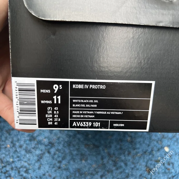 GX Pure Original Kobe 4 White Black Gold AV6339-101