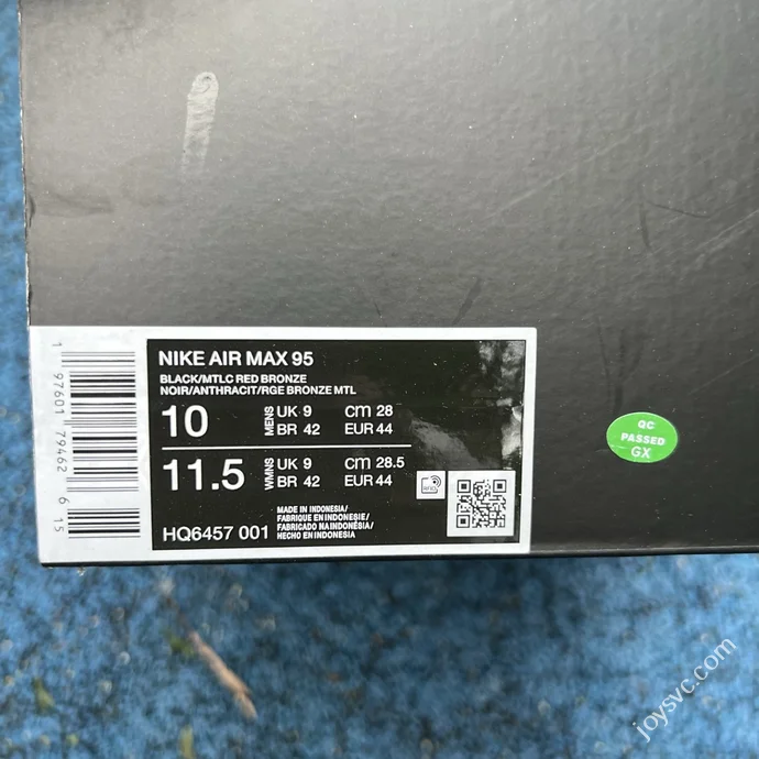 GX Pure Original Max95 Black Rose Gold Running Shoes HQ6457-001
