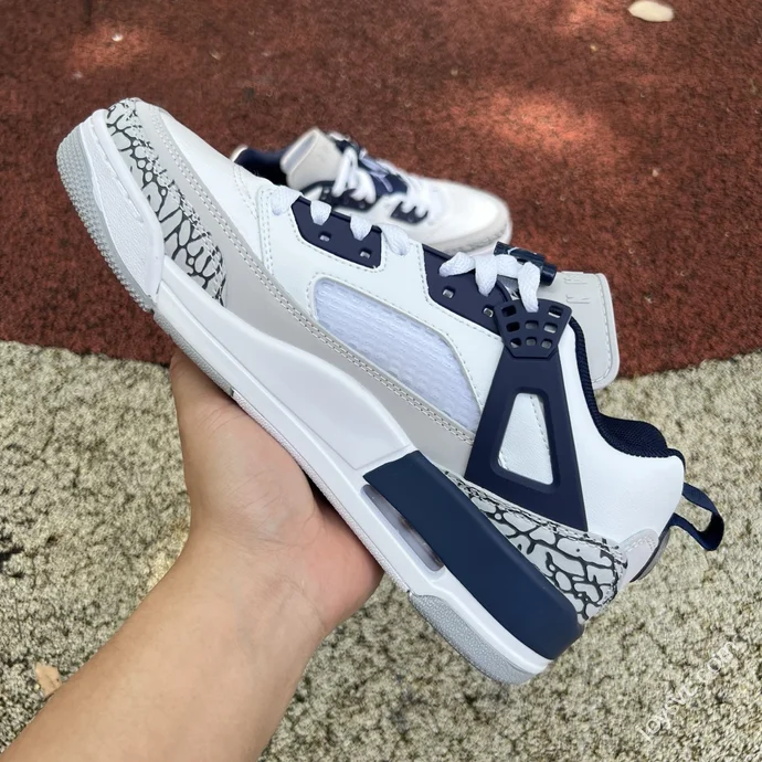 Jordan Spizike OG White Grey Blue Elephant Print Sneakers FQ1759-140