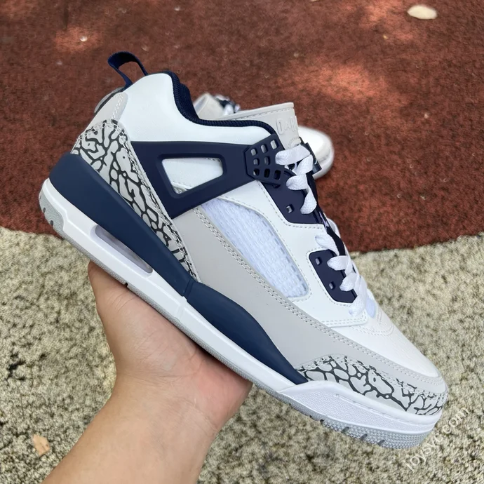 Jordan Spizike OG White Grey Blue Elephant Print Sneakers FQ1759-140