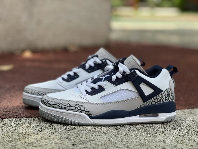 Jordan Spizike OG White Grey Blue Elephant Print Sneakers FQ1759-140