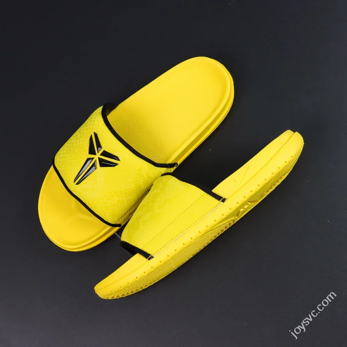 Nike Kobe Offcourt Slides Dodgers Black Yellow IF2870-700