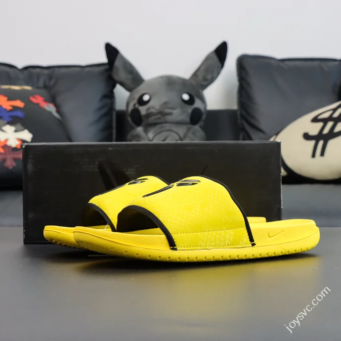 Nike Kobe Offcourt Slides Dodgers Black Yellow IF2870-700
