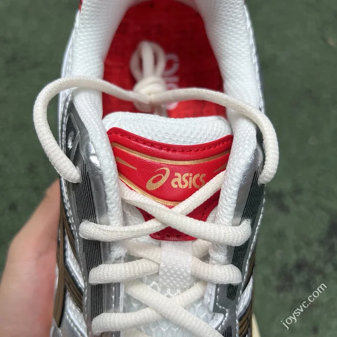 President Pure Original Sneaker Politics x Asics Gel-Kayano 14 White Silver Red 1203A692-100