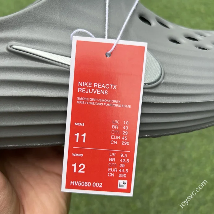 LW Pure Original Nike ReactX Rejuven8 Dark Grey Clogs HV5060-002