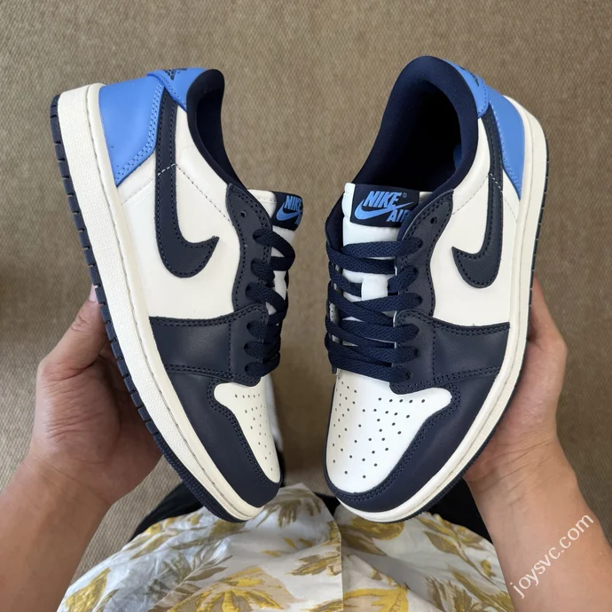 DT Pure Original AJ1 Low OG Obsidian White Blue CZ0790-400