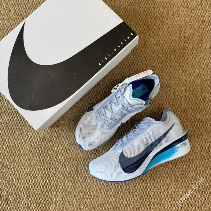 Nike Streakfly 2 White Black Blue Carbon Plate Racing Shoes HF6414-001