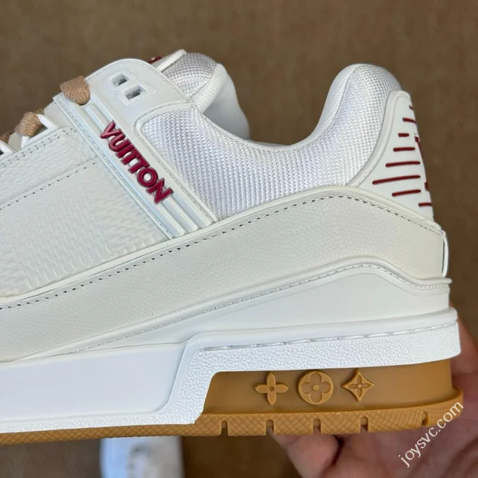 LV Trainer White Gum Sole LOUIS VUITTON Latest Colorway