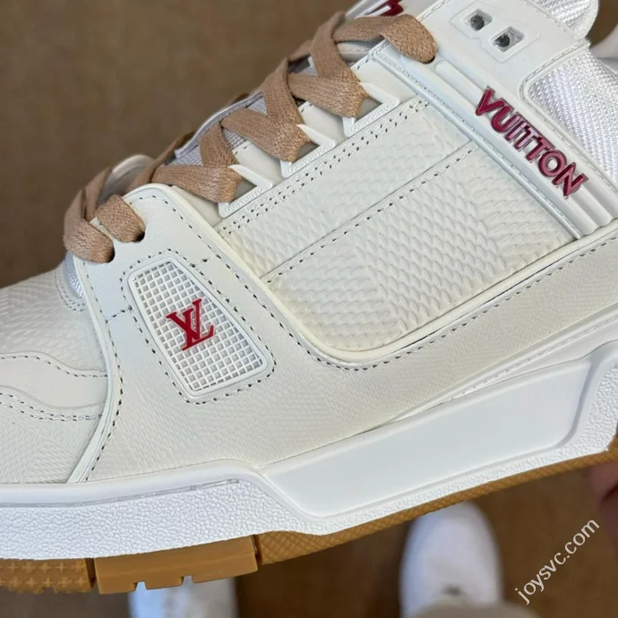 LV Trainer White Gum Sole LOUIS VUITTON Latest Colorway