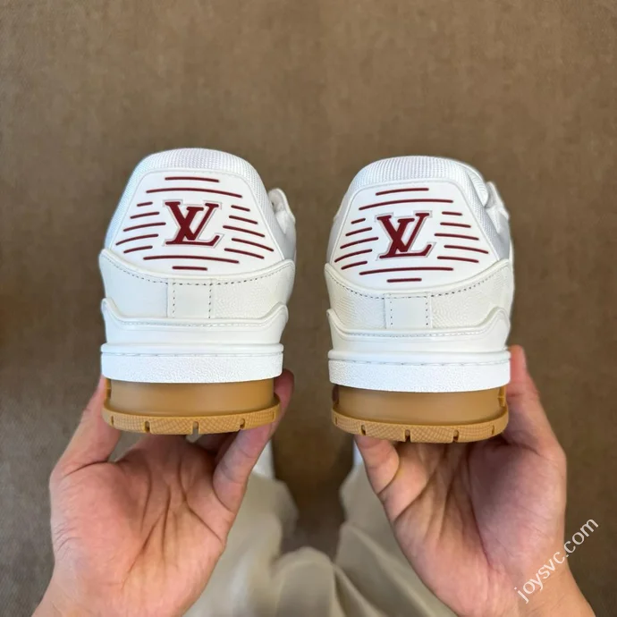 LV Trainer White Gum Sole LOUIS VUITTON Latest Colorway