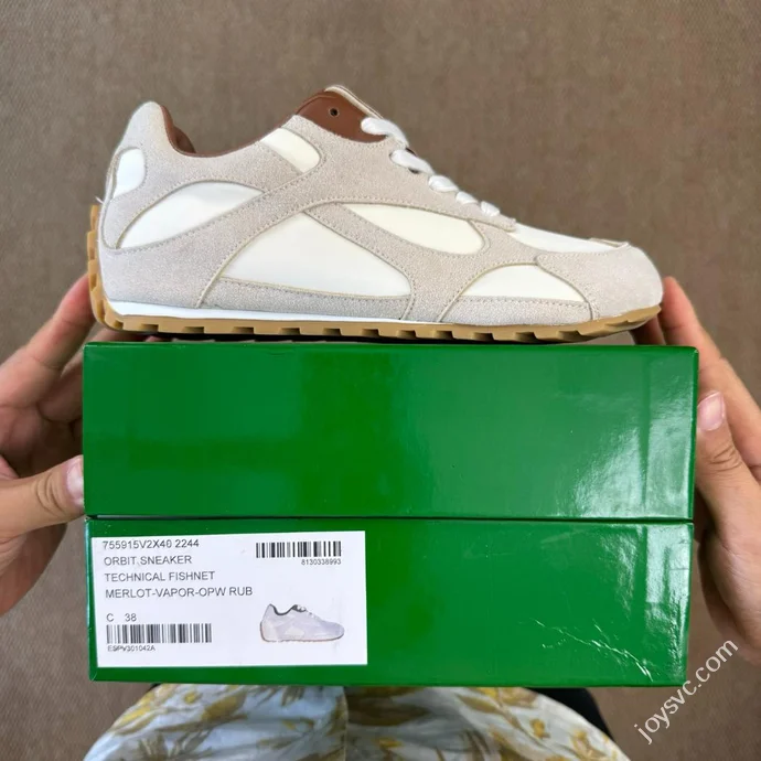 Bottega Veneta Orbit Calfskin Thin Sole Trainer Shoes