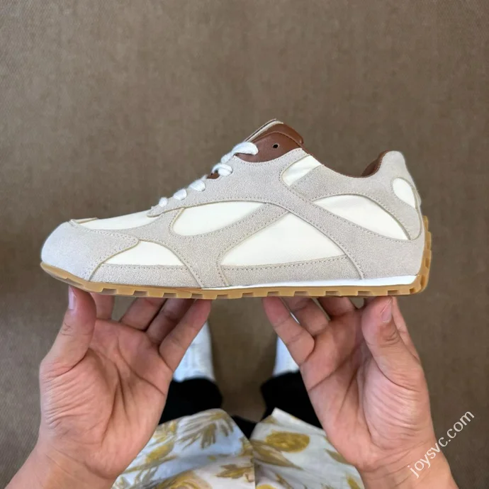 Bottega Veneta Orbit Calfskin Thin Sole Trainer Shoes