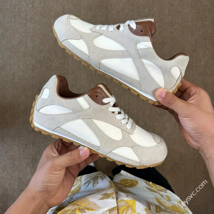 Bottega Veneta Orbit Calfskin Thin Sole Trainer Shoes