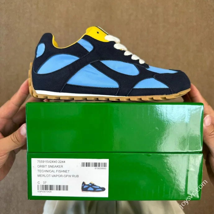 Bottega Veneta Orbit Calfskin Thin Sole Trainer Shoes