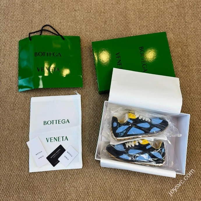 Bottega Veneta Orbit Calfskin Thin Sole Trainer Shoes