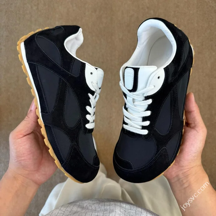 Bottega Veneta Orbit Calfskin Thin Sole Trainer Shoes