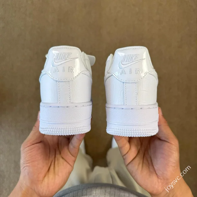 3A Pure Original Air Force 1 AF1 Pure White Woven Sneakers HF2893-100