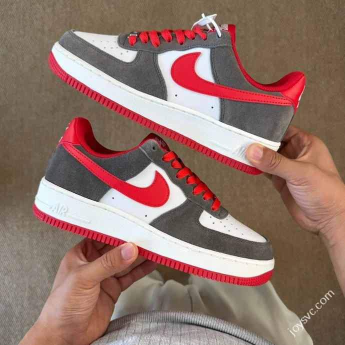 3A Pure Original Air Force 1 AF1 Brown Red Sneakers FQ8714-201