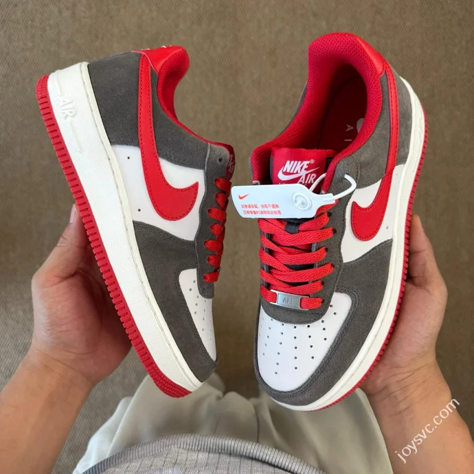 3A Pure Original Air Force 1 AF1 Brown Red Sneakers FQ8714-201