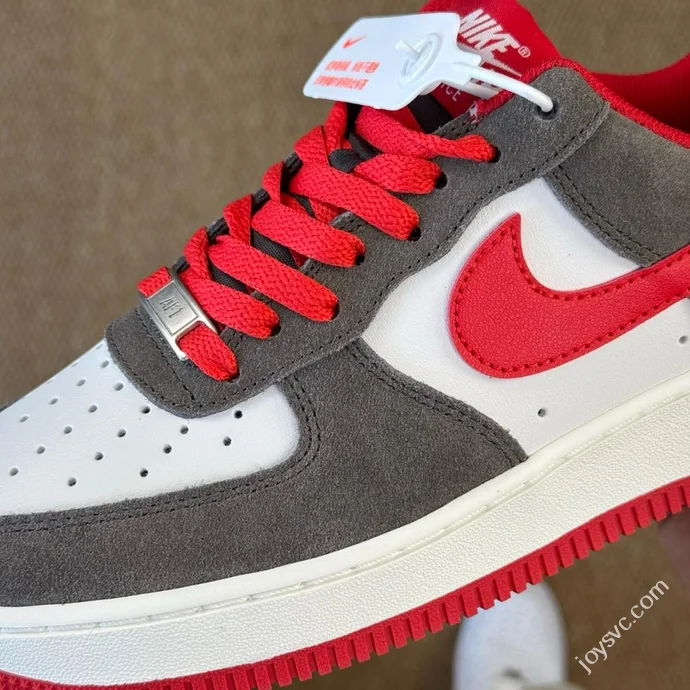 3A Pure Original Air Force 1 AF1 Brown Red Sneakers FQ8714-201