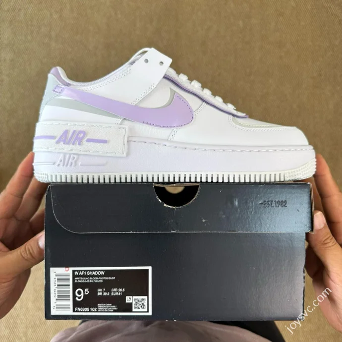 3A Pure Original Air Force 1 Macaron Series White Purple FN6335-102